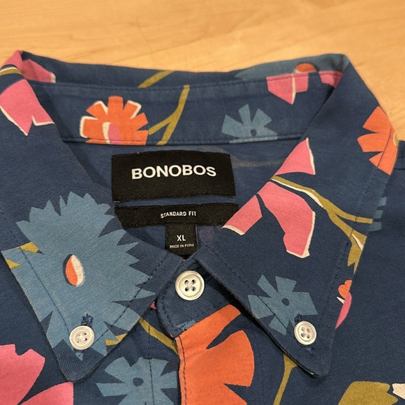 Bonobos Men's Short Sleeve Floral Abstract Print Standard Fit Polo Shirt - Picture 3 of 6